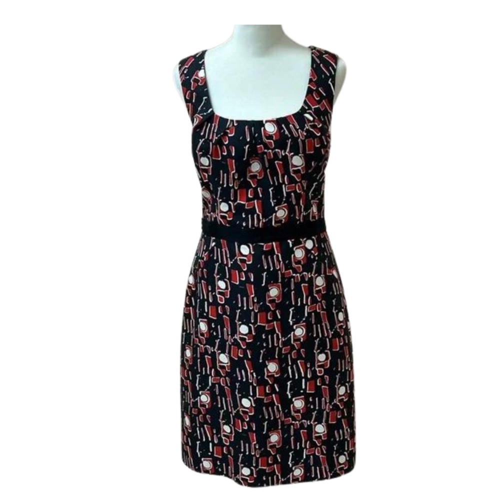 Milly. Red, white and blue sleeveless dress. Size 8.
